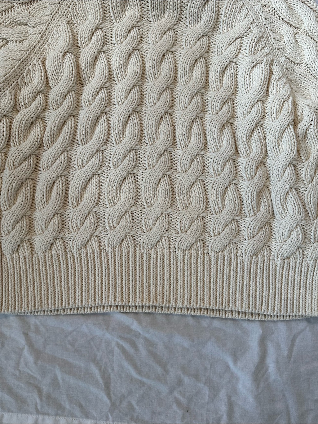 Sister Katie Julia Cable Knit Sweater In Natural Size S — image 5 of 8